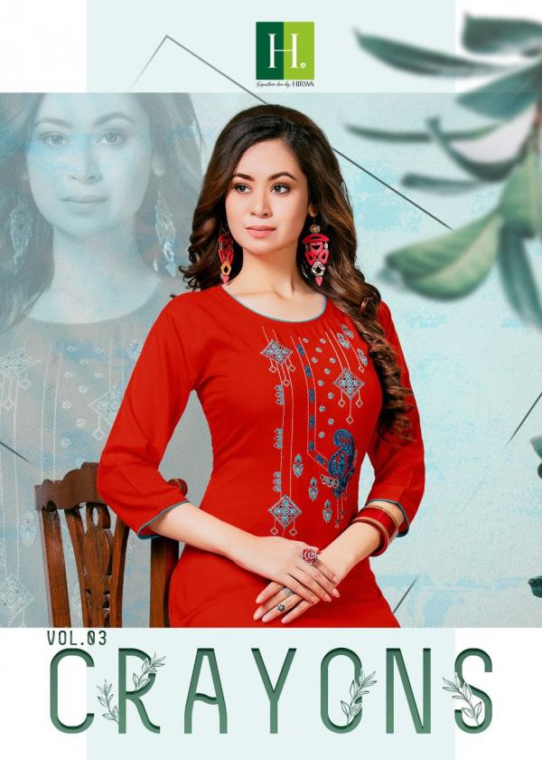 Hirwa Crayons Vol 3 Fancy Designer Kurti Collection